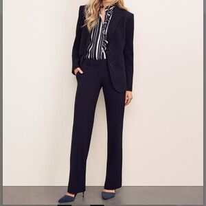 Ann Taylor seasonless stretch trousers 14P perfect navy